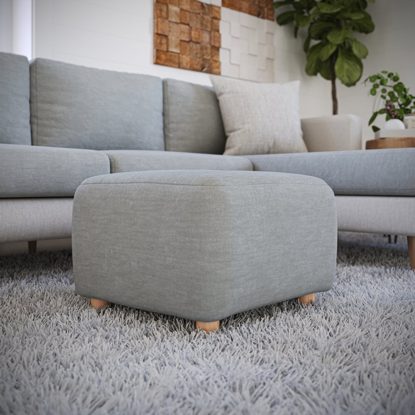 Ottoman Cover - Plush